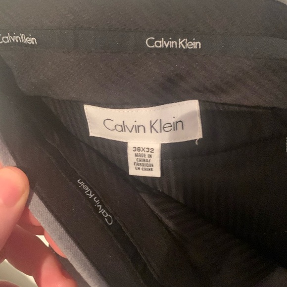 Sharp Steel Grey Calvin Klein Dress Pants/Casual Slacks SZ 36/32 Minty!🔥 - Picture 3 of 5